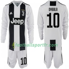 Tenue Juventus Paulo Dybala 10 Enfant Domicile 2018-2019 Maillot de Foot ML